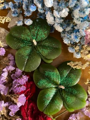 Lucky Four-Leaf Clover Candle